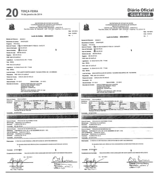20

terça-feira

14 de janeiro de 2014

Diário Oficial
GUARUJÁ

 