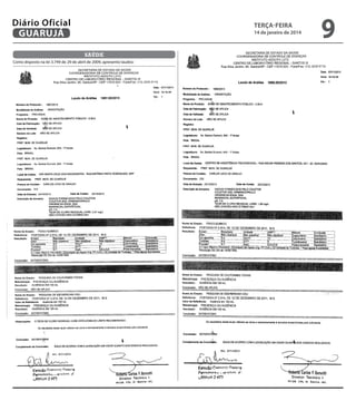 Diário Oficial
GUARUJÁ

terça-feira

14 de janeiro de 2014

saúde
Como disposto na lei 3.749 de 29 de abril de 2009, apresento laudos:

9

 