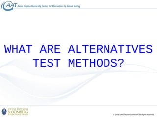 Introduction to alternatives to animal testing in toxicology | PPT
