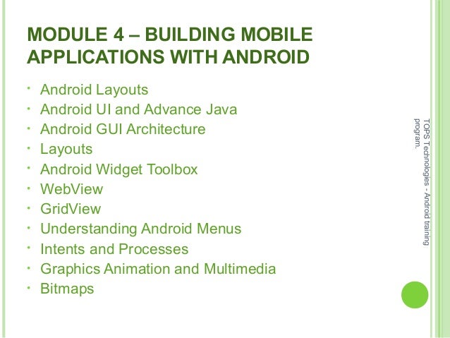 android training syllabus course 8 638