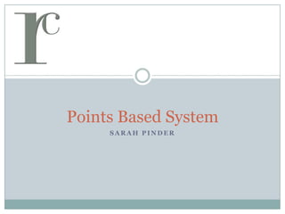 Points Based System Sarah Pinder 