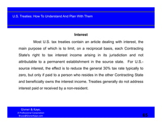 14 06-19 U.S. Treaties - How To Understand And Plan With Them