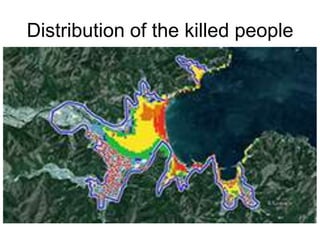 Distribution of the killed people
 