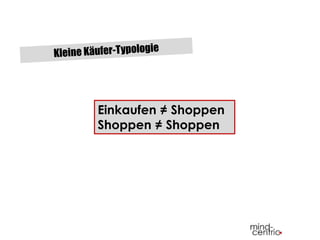 / 
/ 
Einkaufen = Shoppen 
Shoppen = Shoppen 
 