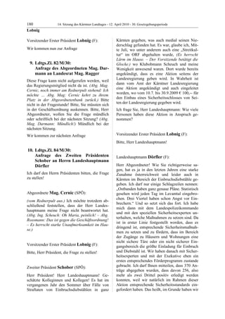 14. LTG-Sitzung am 12. April 2010