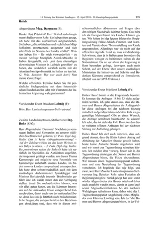 14. LTG-Sitzung am 12. April 2010