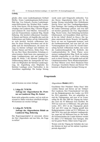 14. LTG-Sitzung am 12. April 2010