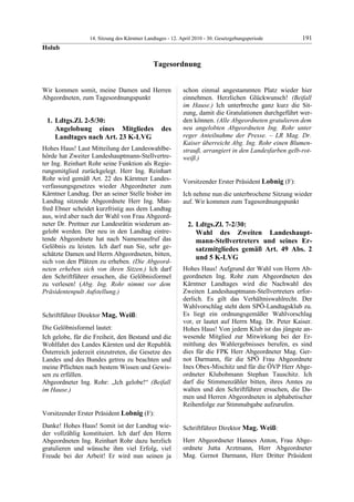 14. LTG-Sitzung am 12. April 2010