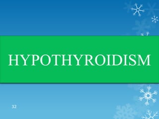 HYPOTHYROIDISM

32
 
