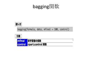 bagging関数
 
