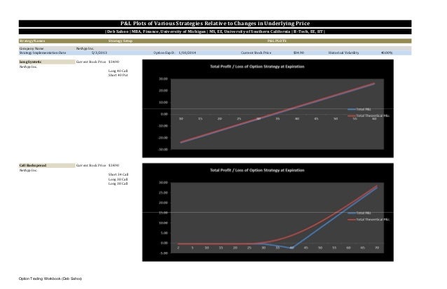 Option trading workbook