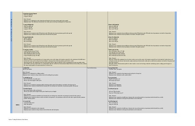 Option trading workbook