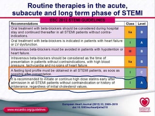 ESC 2012 STEMI GUIDELINES
 