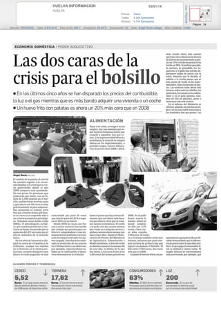 Las dos caras de la crisis paera el bolsillo (Huelva información)