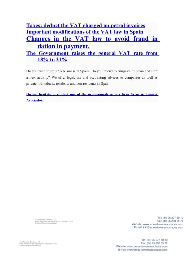 What is the spanish value added tax (vat) and how it works, types of