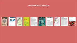DNA SEQUENCING IS A COMMODITY

 