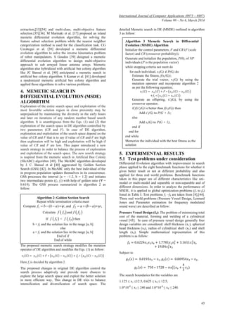 Memetic search in differential evolution algorithm | PDF