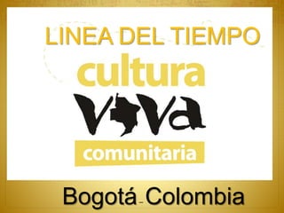 LINEA DEL TIEMPO
Bogotá– Colombia
 