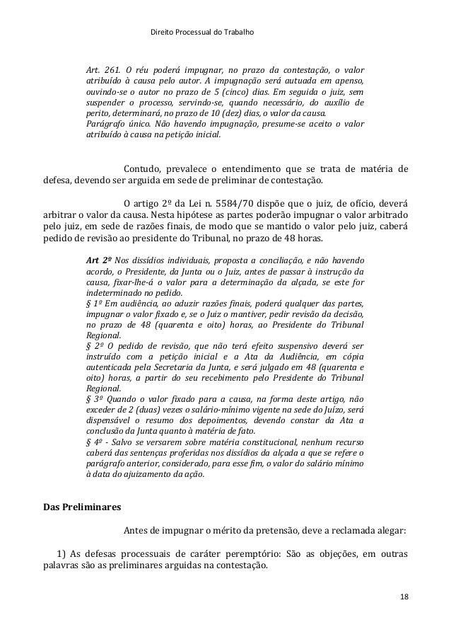 Artigo 261 cpc
