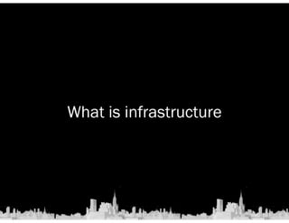What is infrastructure 
 