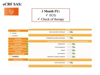 1 Month FU:
 ECG
 Check of therapy
 