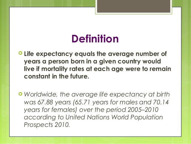 Nutrition And Life Span Nutrition And Life Span