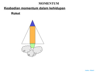 Author : Khairi
MOMENTUM
Roket
Keabadian momentum dalam kehidupan
 