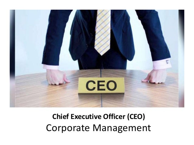 Role Of A Chief Executive Officer