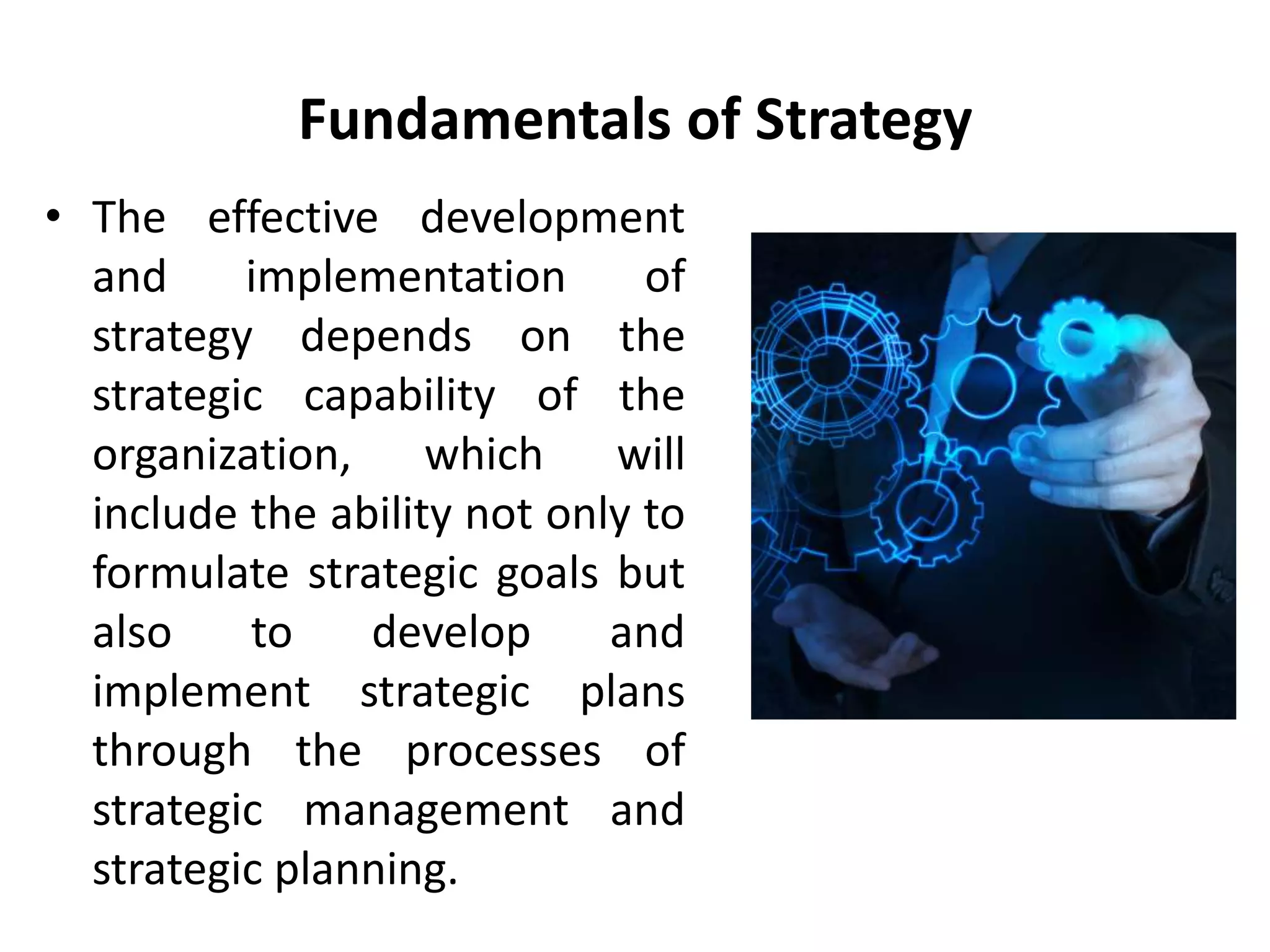 Fundamentals of strategy - strategic human resource management | PPTX