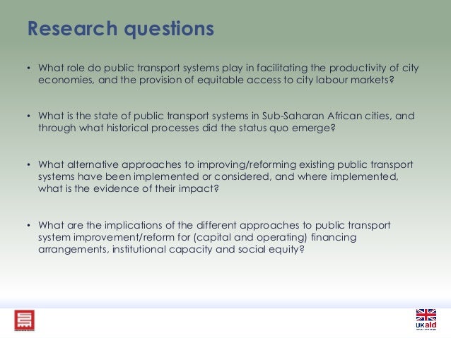literature review of transport