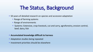 Information and communications technologies for agricultural research and development