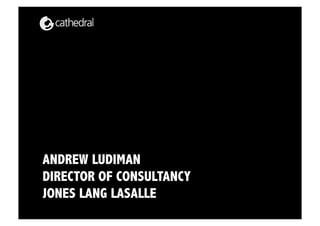 ANDREW LUDIMAN
DIRECTOR OF CONSULTANCY
JONES LANG LASALLE
 
