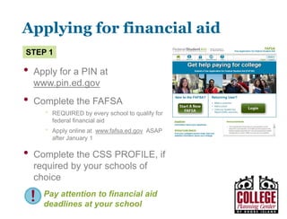 How to apply
How to get financial aid
for college.
 