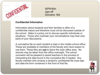 IEPS/504- 
sign-off 
Domains 1&4 
 