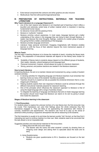 Preparation and Evaluation of Instructional Materials (14 of 16) | DOC