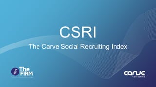 CSRI
The Carve Social Recruiting Index
 