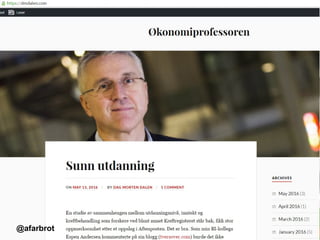 Forbrukerøkonomen
@afarbrot
 