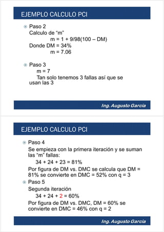 Pci Value Calculation Example 14.00 determinacion del pci | PDF