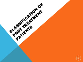 CLASSIFICATIO
N
O
F
PO
ST
TR
EATM
EN
T
PATIEN
TS
51
 