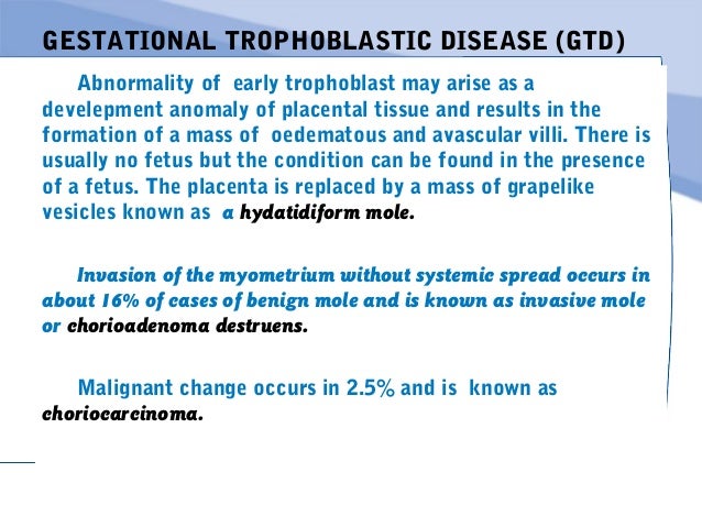 gestational trophoblastic disease