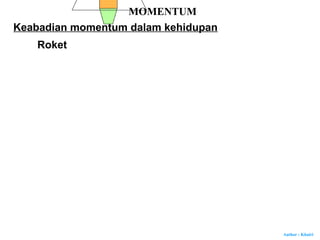 Author : Khairi
Keabadian momentum dalam kehidupan
MOMENTUM
Roket
 