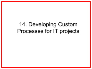 14. Developing Custom Processes For IT Projects | PPT