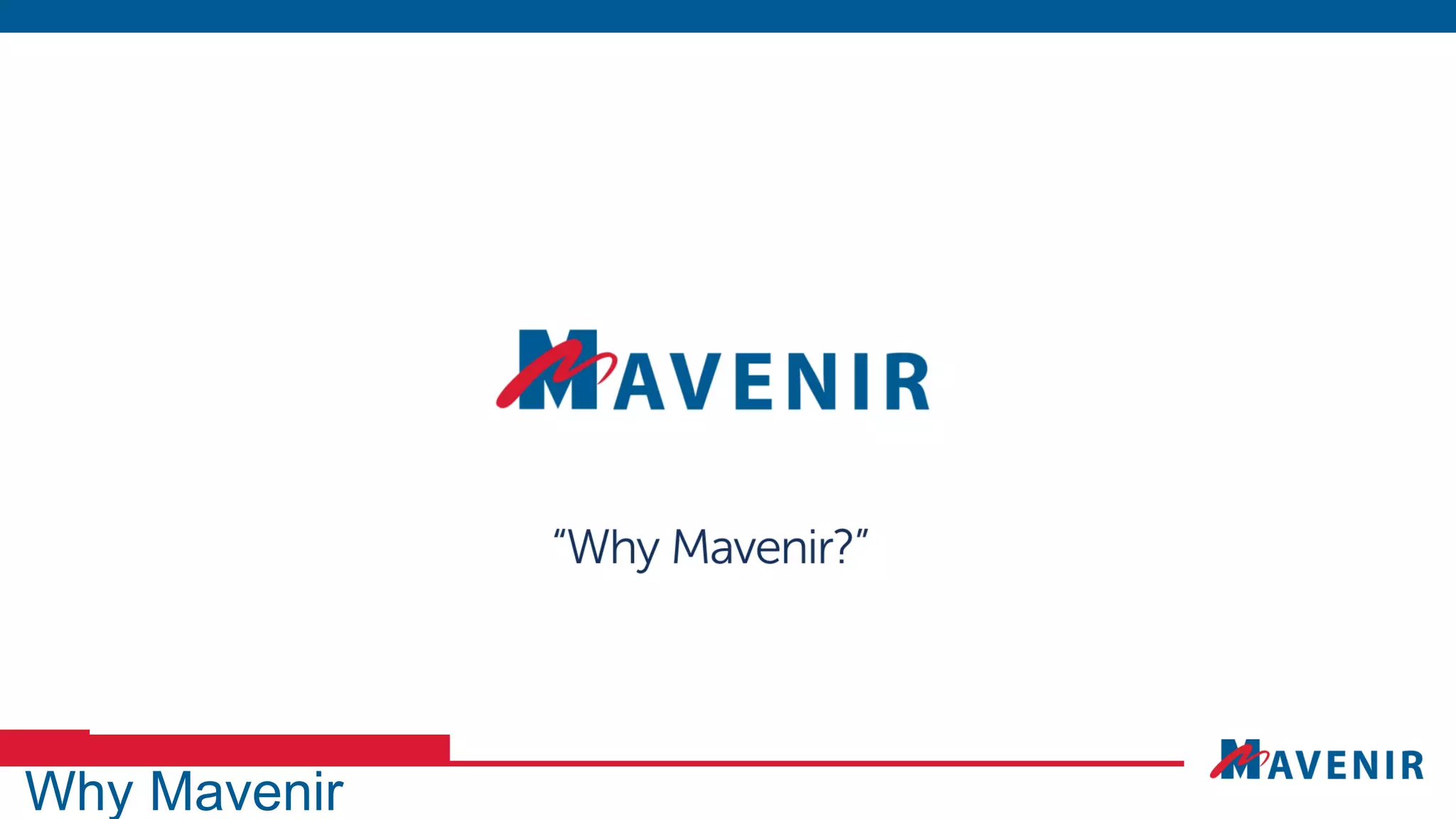 Why Mavenir
 