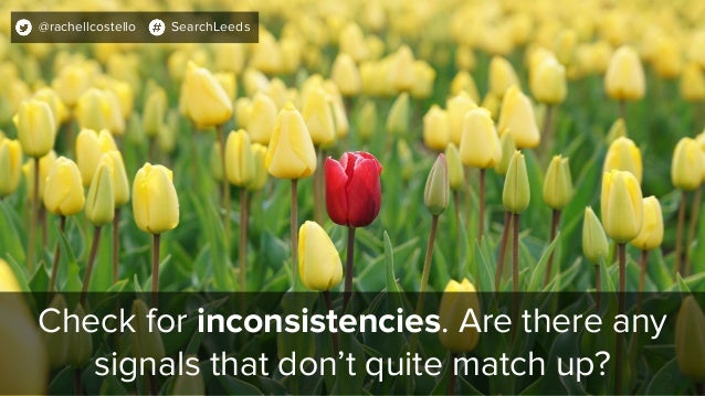 SearchLeeds 2018 - Rachel Costello - DeepCrawl -  Stop confusing search engines with conflicting website signals Slide 33