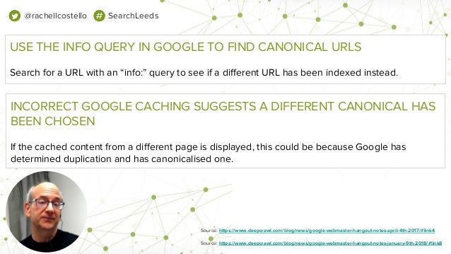 SearchLeeds 2018 - Rachel Costello - DeepCrawl -  Stop confusing search engines with conflicting website signals Slide 66
