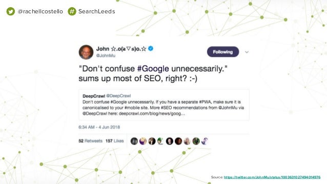 SearchLeeds 2018 - Rachel Costello - DeepCrawl -  Stop confusing search engines with conflicting website signals Slide 8