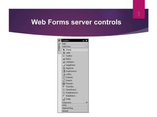 Web Forms server controls
3
 