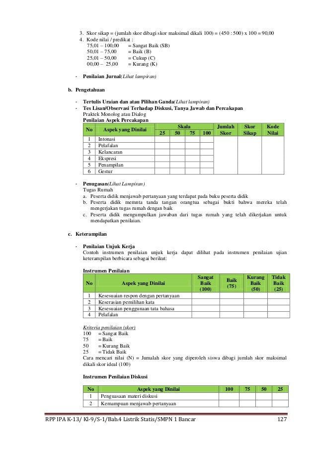 RPP IPA KELAS 9 SMP Bab 4. Listrik Statis