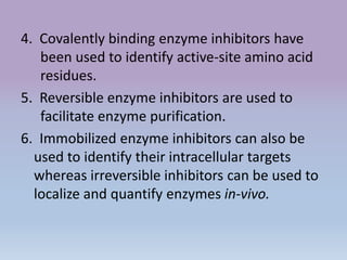 Enzyme inhibition for M.Pharm