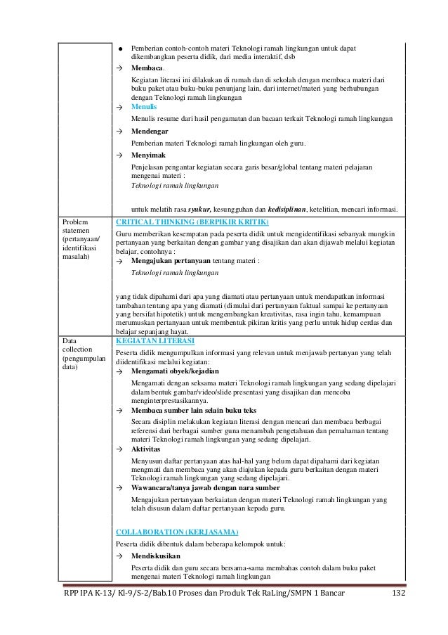 14 Rpp 9 S2 Bab10 Proses Dan Produk Teknologi Ramah Lingkungan